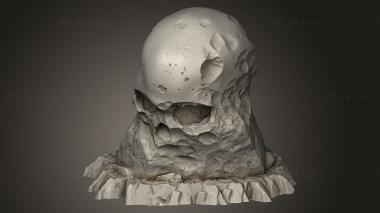 Figurines simple (Core Giant Skull Stones, STKPR_3832) 3D models for cnc