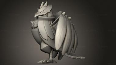 Figurines simple (Corviknight and Murkrow, STKPR_3837) 3D models for cnc