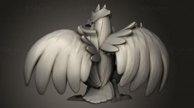 Figurines simple (Corviknight and Murkrow, STKPR_3837) 3D models for cnc