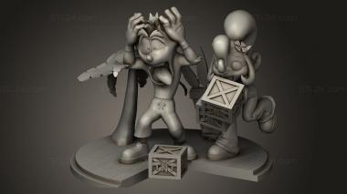 Figurines simple (Crash and Coco diorama  Aku, STKPR_3844) 3D models for cnc