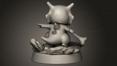 Figurines simple (Cubone, STKPR_3889) 3D models for cnc