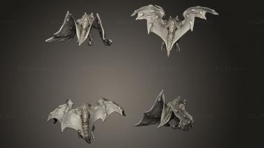 Figurines simple (Cult Pickle Dra Clans Dracobat Draco Bat, STKPR_3891) 3D models for cnc