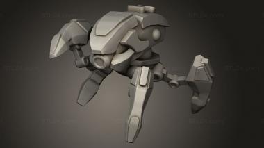 Figurines simple (Cyberpunk CLER DRONE MK, STKPR_3923) 3D models for cnc