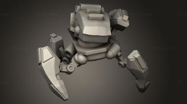 Figurines simple (Cyberpunk CLER DRONE MK, STKPR_3923) 3D models for cnc