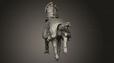 Figurines simple (Dark Cavalry Mount, STKPR_3957) 3D models for cnc