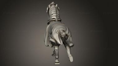 Figurines simple (Dark Cavalry Mount, STKPR_3958) 3D models for cnc