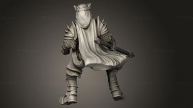 Figurines simple (Dark Cavalry, STKPR_3959) 3D models for cnc