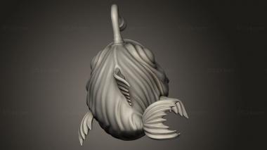 Figurines simple (Deep Sea Creatures Creature Angler Fish, STKPR_3990) 3D models for cnc