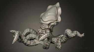 Figurines simple (Deep Sea Creatures Kraken, STKPR_3991) 3D models for cnc