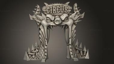 Figurines simple (DEMONIC Props Entrance arch, STKPR_4009) 3D models for cnc