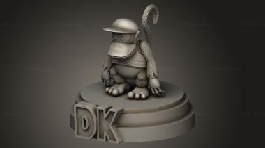 Figurines simple (Diddy kong, STKPR_4030) 3D models for cnc