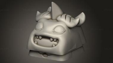 Figurines simple (digi babies digimon keycap mechanic koromon, STKPR_4032) 3D models for cnc