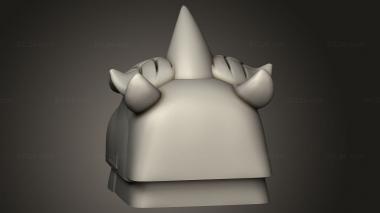 Figurines simple (digi babies digimon keycap mechanic koromon, STKPR_4032) 3D models for cnc