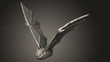 Figurines simple (Dire Bat, STKPR_4053) 3D models for cnc