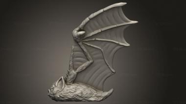 Figurines simple (Dire Bat, STKPR_4053) 3D models for cnc