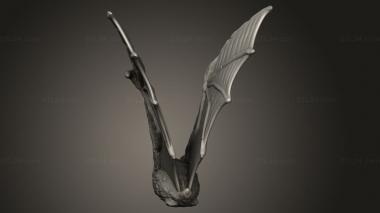 Figurines simple (Dire Bat, STKPR_4054) 3D models for cnc