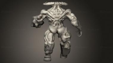 Figurines simple (Doo Cyberdemon Sculpt, STKPR_4078) 3D models for cnc