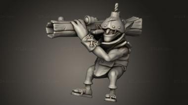 Figurines simple (Dota Techies Small Goblin, STKPR_4083) 3D models for cnc