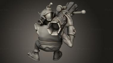 Figurines simple (Dota Techies Small Goblin, STKPR_4083) 3D models for cnc