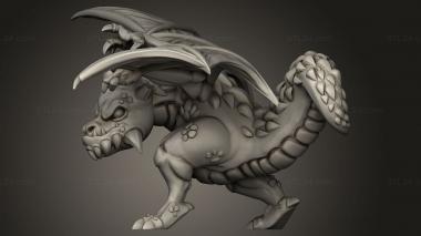 Figurines simple (Dragon Vault Raid Zulu The Young One, STKPR_4122) 3D models for cnc