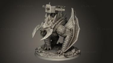 Figurines simple (Dragon War Siege Wyvern trapper lodge, STKPR_4124) 3D models for cnc