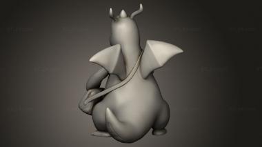 Figurines simple (Dragonite Pokemon, STKPR_4125) 3D models for cnc