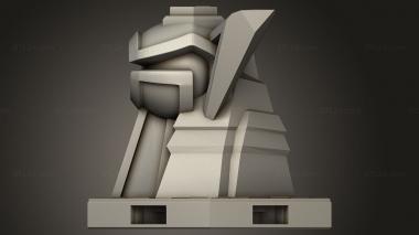 Figurines simple (Tile Hex Turret, STKPR_4139) 3D models for cnc