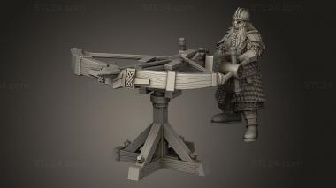 Figurines simple (Dwarf Ballista, STKPR_4181) 3D models for cnc