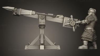 Figurines simple (Dwarf Ballista, STKPR_4181) 3D models for cnc