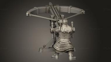 Figurines simple (Dwarf Ballista, STKPR_4181) 3D models for cnc