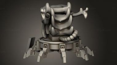 Figurines simple (Systems Turret, STKPR_4219) 3D models for cnc