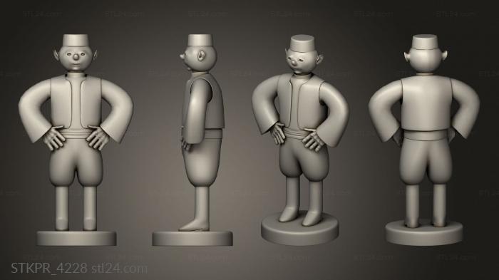 Figurines simple (STKPR_4228) 3D models for cnc