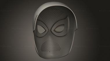 Figurines simple (face shield spiderman rmal, STKPR_4306) 3D models for cnc