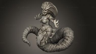 Figurines simple (Fantasy Medusa, STKPR_4328) 3D models for cnc