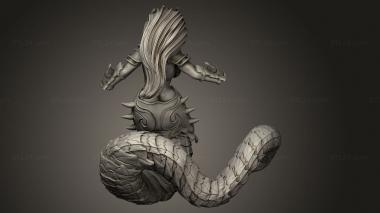 Figurines simple (Fantasy Medusa, STKPR_4328) 3D models for cnc