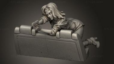 Figurines simple (Faye Valentine NSFW, STKPR_4341) 3D models for cnc