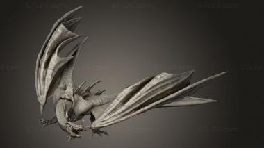 Figurines simple (Fell Beast Wyvern, STKPR_4354) 3D models for cnc