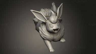 Figurines simple (flareon Running, STKPR_4382) 3D models for cnc