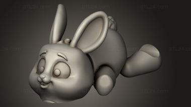 Figurines simple (Flexi Animals Bunny, STKPR_4391) 3D models for cnc