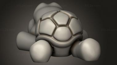 Figurines simple (Flexi Animals Turtle, STKPR_4395) 3D models for cnc