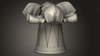 Figurines simple (Flexi Elephant Big Ball, STKPR_4402) 3D models for cnc