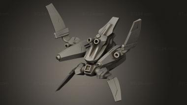 Figurines simple (FUKIMOMASA SPACE DRONE, STKPR_4464) 3D models for cnc