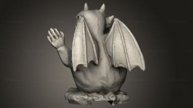 Figurines simple (Gargoyle Post Toppers, STKPR_4502) 3D models for cnc