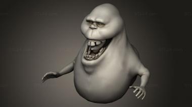 Figurines simple (Ghosters Slimer, STKPR_4533) 3D models for cnc