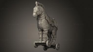 Figurines simple (Ghoy Odyssey Olympus Horse, STKPR_4536) 3D models for cnc