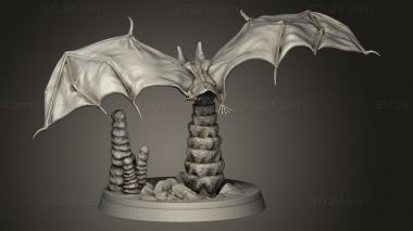 Figurines simple (Giant Bat, STKPR_4538) 3D models for cnc