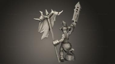 Figurines simple (Goblin Command Command, STKPR_4558) 3D models for cnc