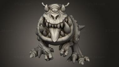 Figurines simple (Goblin Knights Ticksaur, STKPR_4567) 3D models for cnc