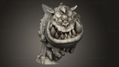 Figurines simple (Goblin Knights Ticksaur, STKPR_4572) 3D models for cnc