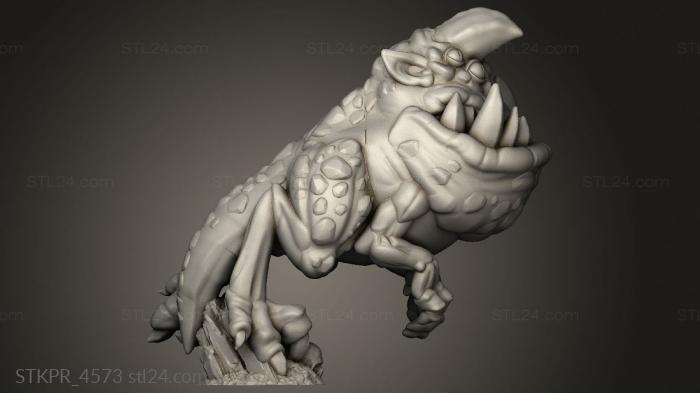 Figurines simple (Goblin Knights Ticksaur, STKPR_4573) 3D models for cnc